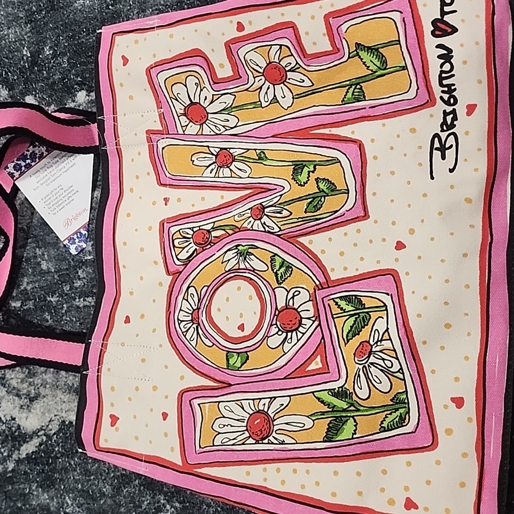 Brighton Pink and Yellow LOVE Tote